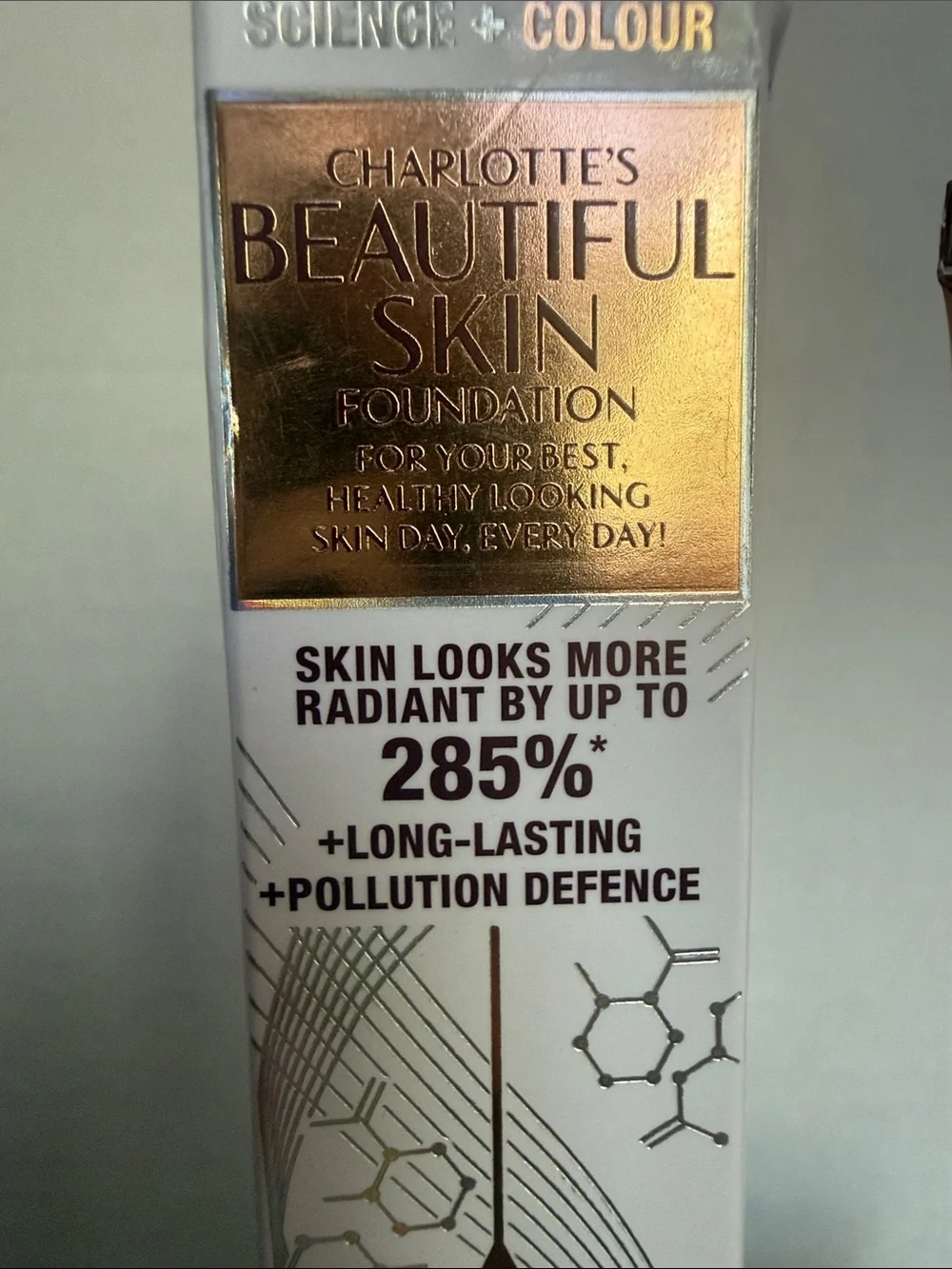 Charlotte Tilbury Beautiful Skin Foundation - Rose Gold Tube, Warm Beige Shade